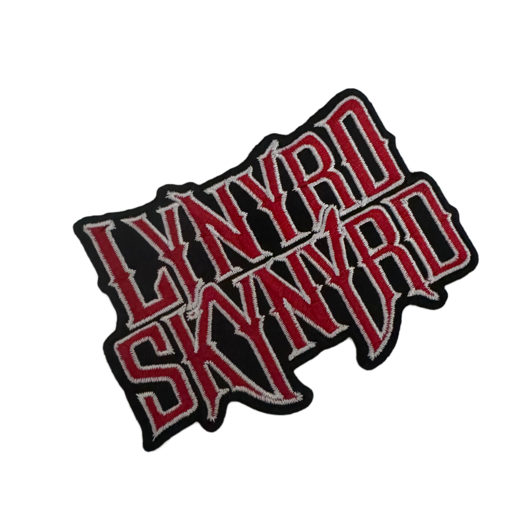 Lynyrd Skynyrd Patch | Classic Logo Gewebter Aufnäher | Southern Rock Merch | Zum Aufbügeln | 10 x 10 cm