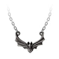 Alchemy Gothic "The Belfry" Halskette | Fledermaus Anhänger "Der Dachboden" | Zinn Schmuck ca. 2,4 x 1,8 cm