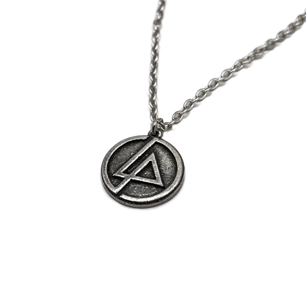Offizieller Linkin Park Anhänger | LP Circle Logo Halskette | Handgefertigtes Englisches Zinn | Rock Merch
