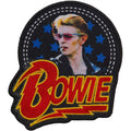 David Bowie Patch | Smoking Logo Aufnäher zum Aufbügeln | Classic Rock Merch | 10 x 7,5 cm