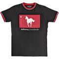 Deftones Unisex Ringer T-Shirt – Star & Pony (Schwarz)