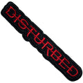 Official Disturbed Patch | "Strike Through" Woven Patch | Iron On | Metal Merch approx. 9 x 1.5 cm
