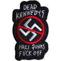 Dead Kennedys Patch | Nazi Punks Fuck Off Woven Aufnäher zum Annähen | Punk Rock Merch | 10 x 10 cm