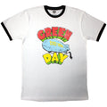 Green Day Unisex Ringer T-Shirt – Bad Year Blimp (Weiß)