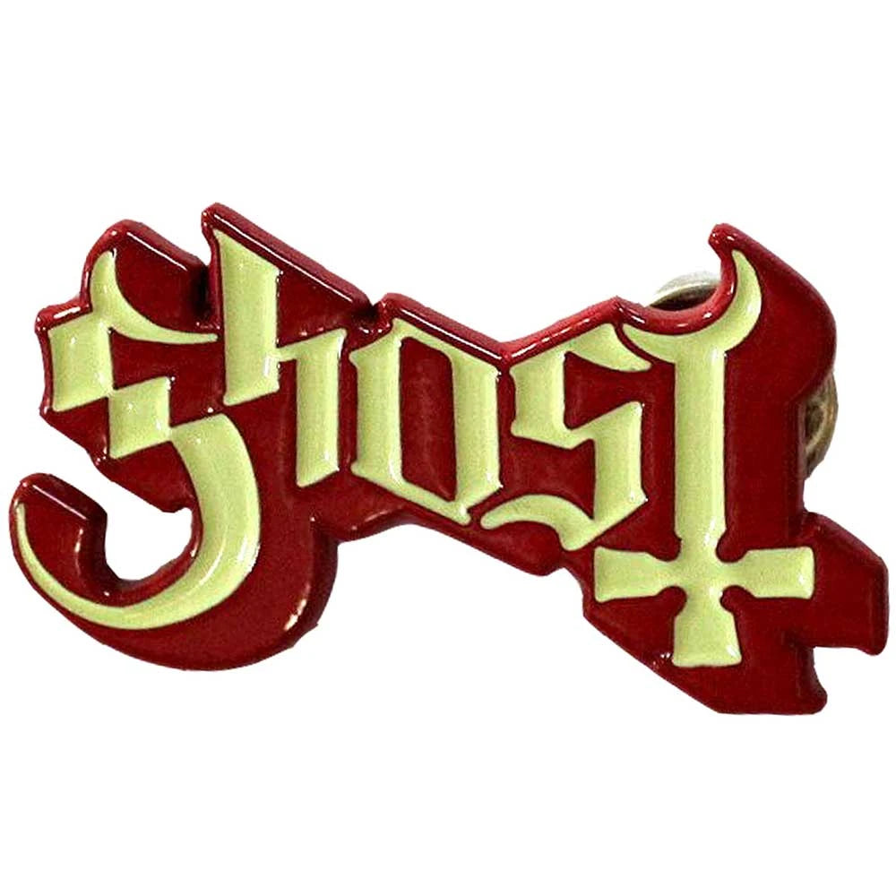 Ghost Ansteckpin – Logo Red Shadow (42 x 22 mm / Soft-Emaille)