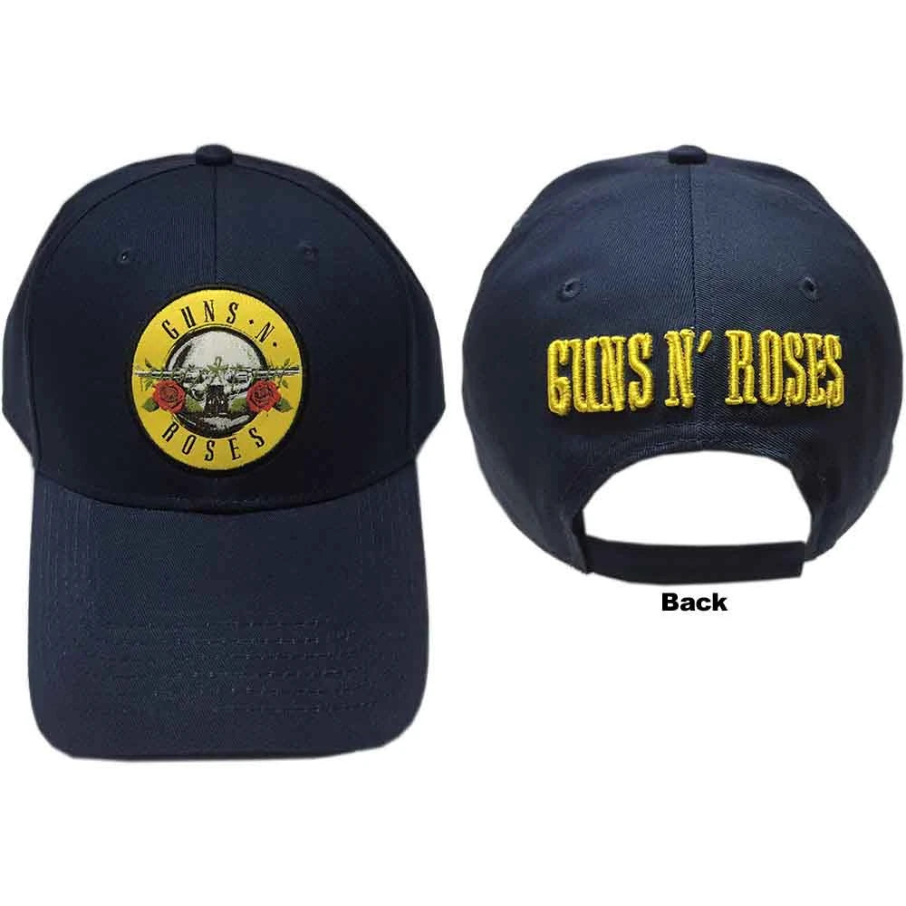 Guns N' Roses Cap – Circle Logo (Dunkelblau / Navy)