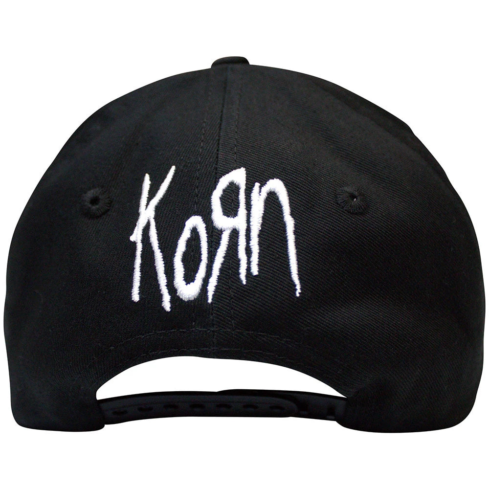 Korn Cap - Oval Logo (Black / Front & Back Stitch)