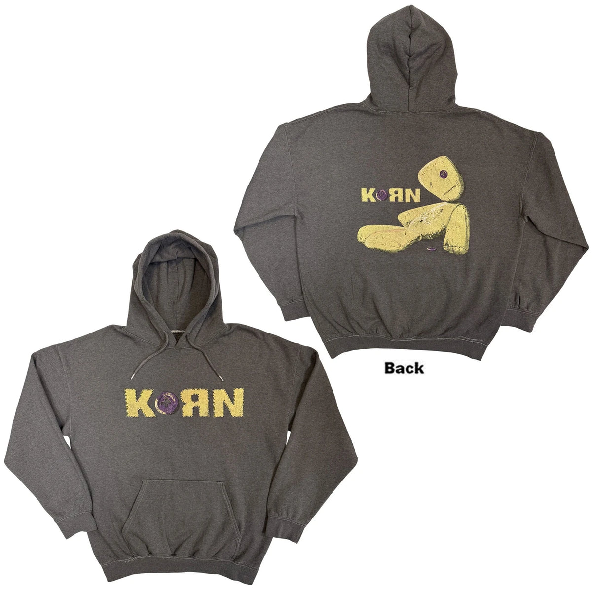 Korn Unisex Hoodie – Doll Issues (Anthrazit / Front & Back Print)