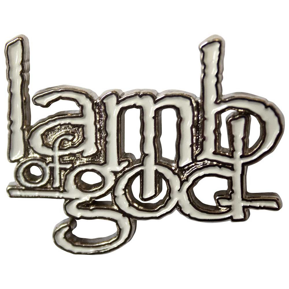 Lamb Of God Pin | Band Logo Emaille Anstecknadel | Soft Enamel | Groove Metal Merch 3,9 x 3,0 cm