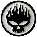 The Offspring Pin | "Skull" Logo Anstecker | Punk Rock Merch | Black Dye Coating 2 x 2 cm