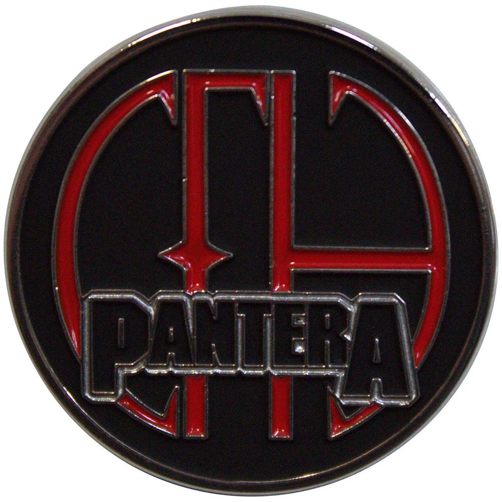 Pantera Ansteckpin – Cowboys From Hell Logo (32mm / Silber)