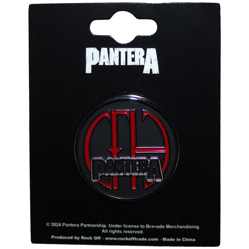 Pantera Ansteckpin – Cowboys From Hell Logo (32mm / Silber)