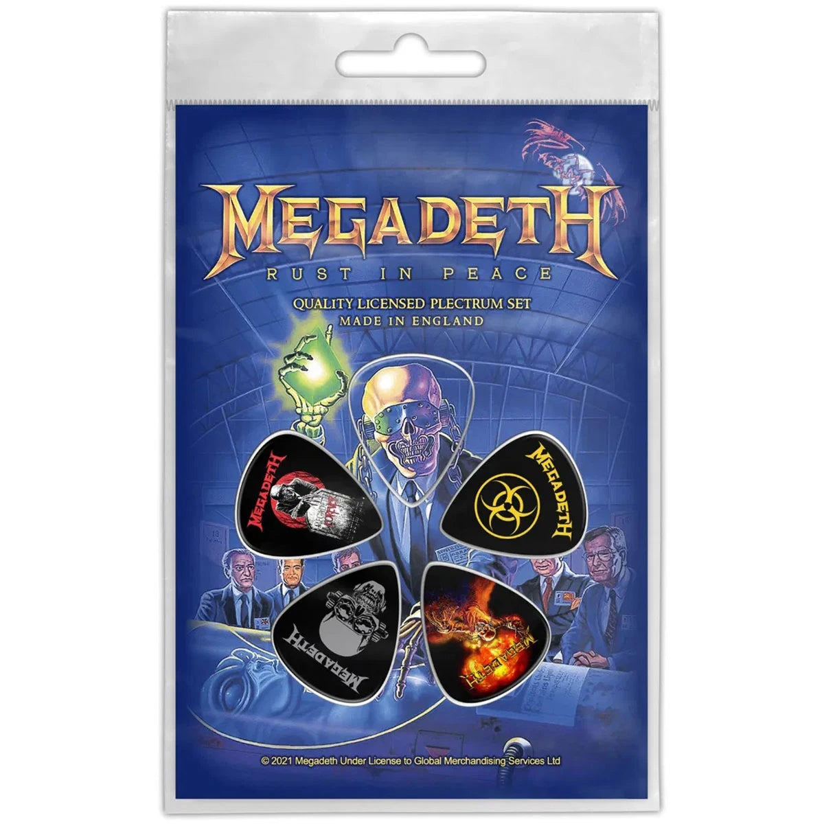 Megadeth Plektrum Set | Rust In Peace | Metal Band Merch