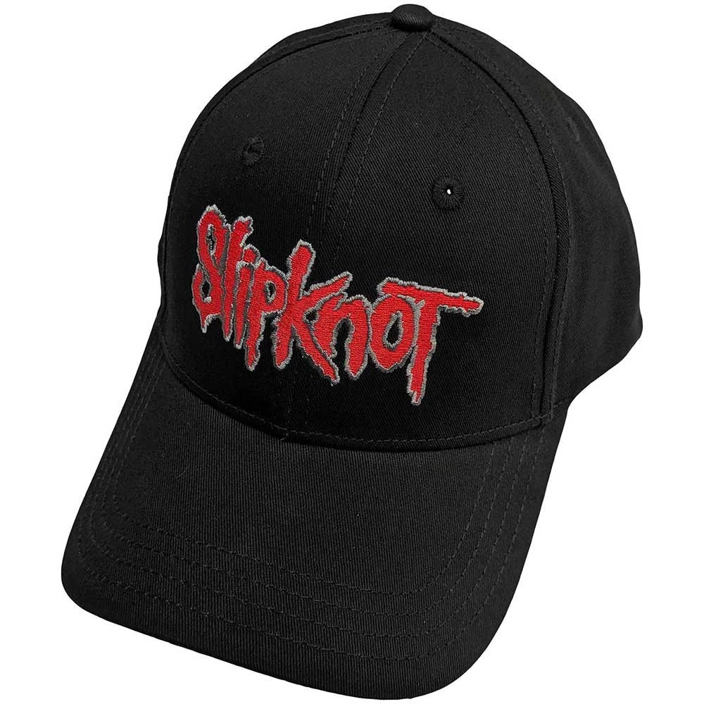 Slipknot Cap – Text Logo (Schwarz / Gestickt)
