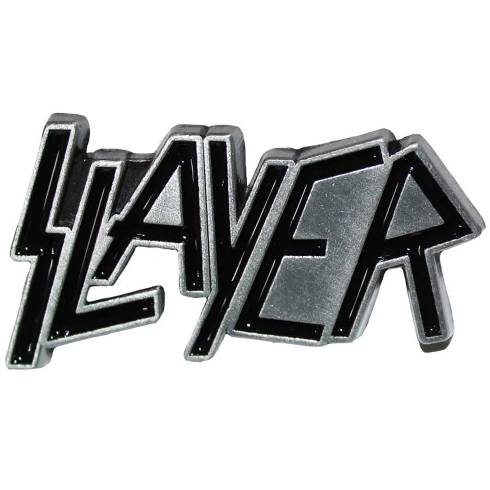 Slayer Ansteckpin – Logo (45x25mm / Antik-Silber)