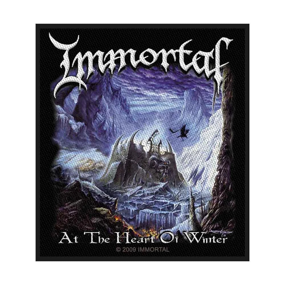 Immortal Patch | At the Heart of Winter Woven Aufnäher zum Annähen | Black Metal Band Merch | 10 x 10 cm