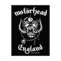 Official Motörhead Patch | "England Warpig" Woven Patch | Sew-on | Heavy Metal Merch 10 x 7 cm