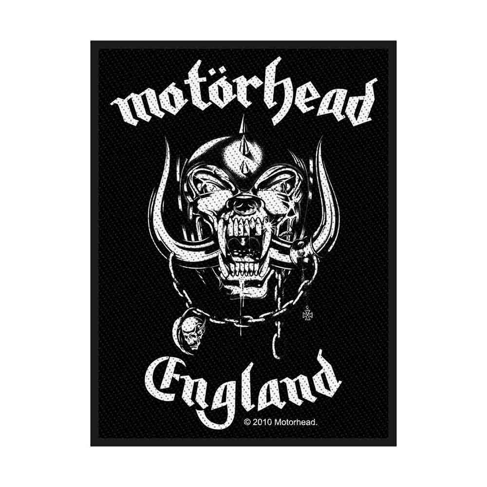 Motörhead Patch | "England Warpig" Gewebter Aufnäher | Zum Aufnähen | Heavy Metal Merch 10 x 7 cm