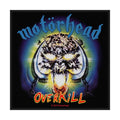 Official Motörhead Patch | "Overkill" Woven Patch | For Sewing On | Heavy Metal Merch 10 x 10 cm
