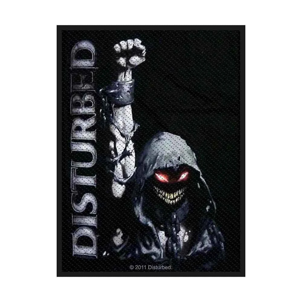 Disturbed Patch | Eyes Woven Aufnäher zum Annähen | Metal Band Merch | 10 x 5 cm