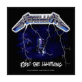 Metallica Aufnäher – Ride the Lightning Patch – 10 x 9,5 cm – Gewebter Bandpatch Thrash Metal