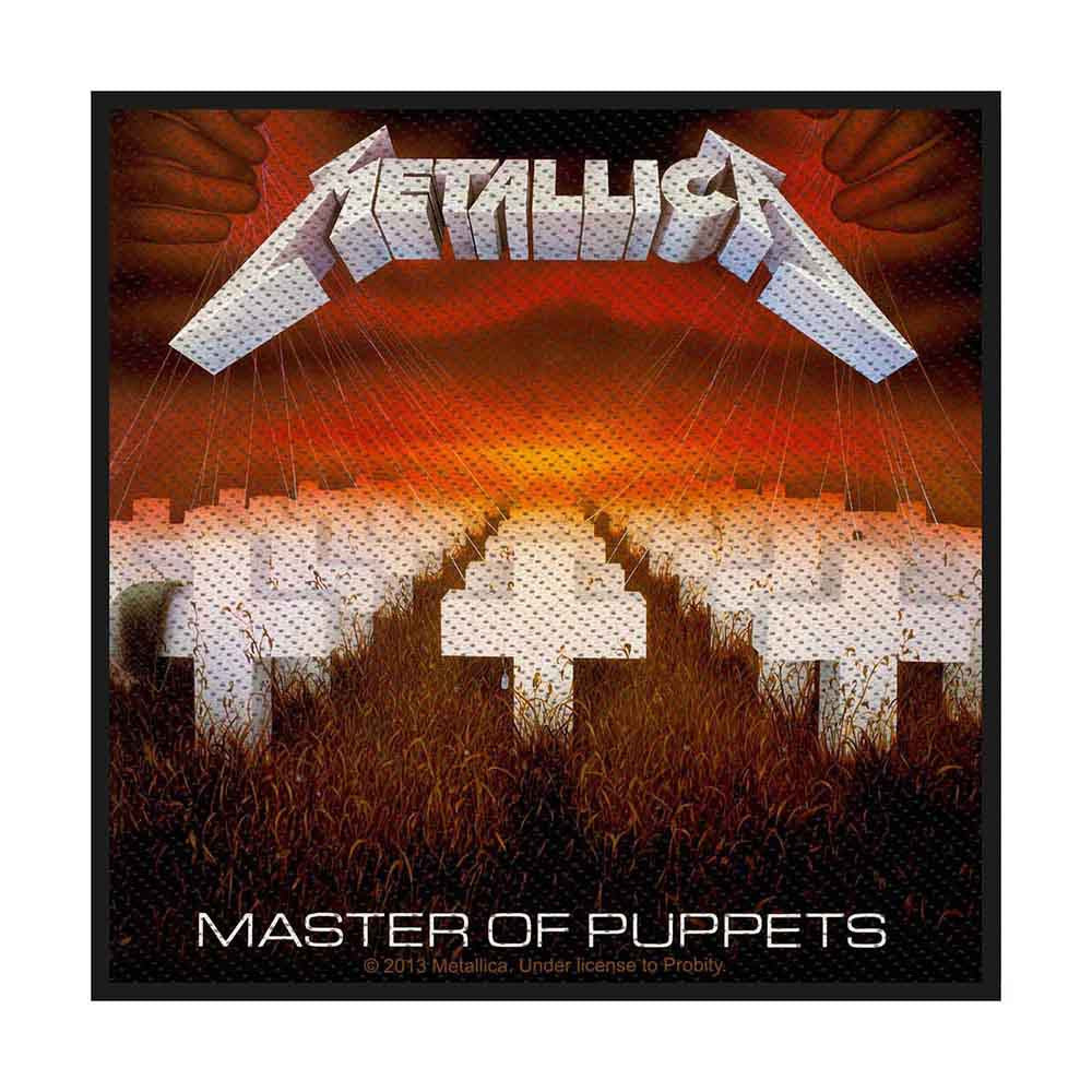 Metallica Aufnäher – Master of Puppets – 10 x 10 cm – Gewebter Patch – Thrash Metal Klassiker