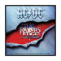 AC/DC Patch | The Razors Edge Woven Aufnäher zum Annähen | Hard Rock Band Merch | 10 x 10 cm