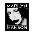 Marilyn Manson Patch | Villain Woven Aufnäher zum Annähen | Industrial Metal Band Merch | 10 x 10 cm