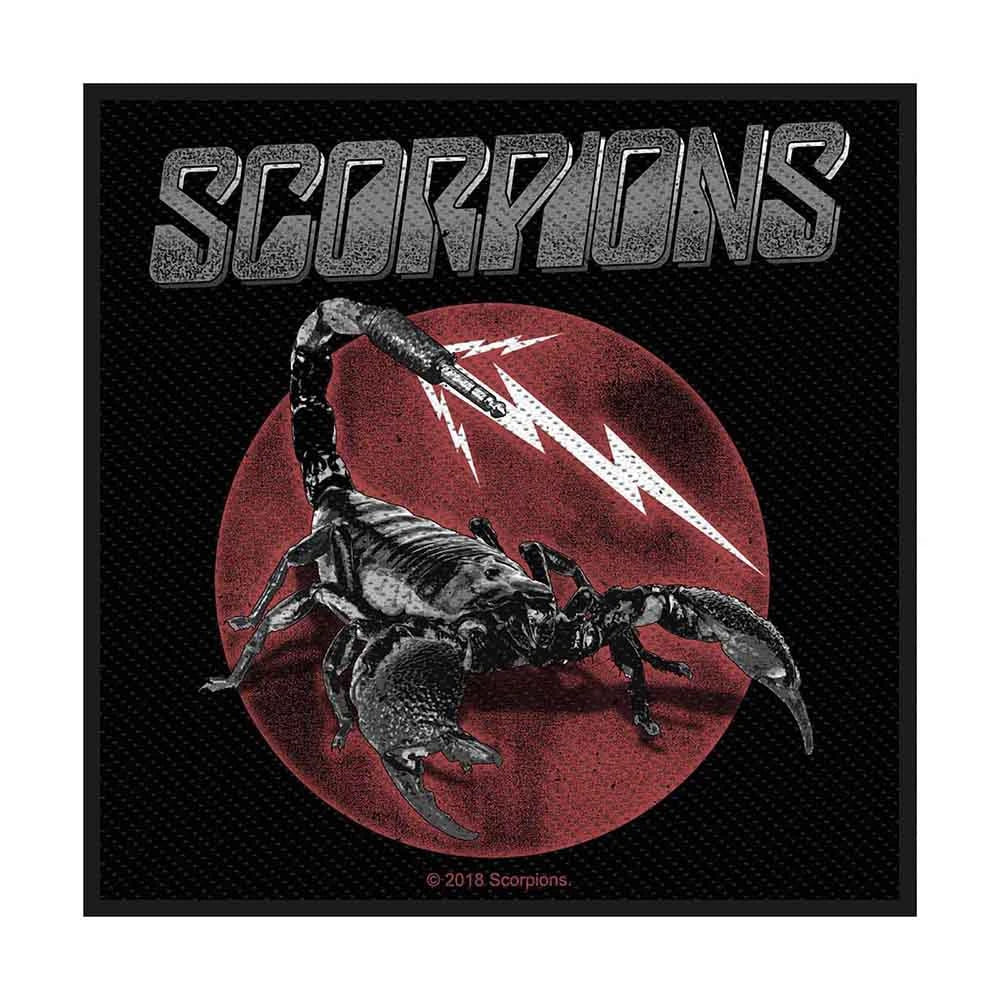 Scorpions Patch | Jack Woven Aufnäher zum Annähen | Hard Rock Band Merch | 10 x 10 cm