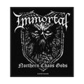 Immortal Patch | Northern Chaos Gods Woven Aufnäher zum Annähen | Black Metal Band Merch | 10 x 10 cm