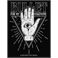 Bullet For My Valentine Patch | All Seeing Eye Woven Aufnäher zum Annähen | Metalcore Band Merch | 10 x 10 cm