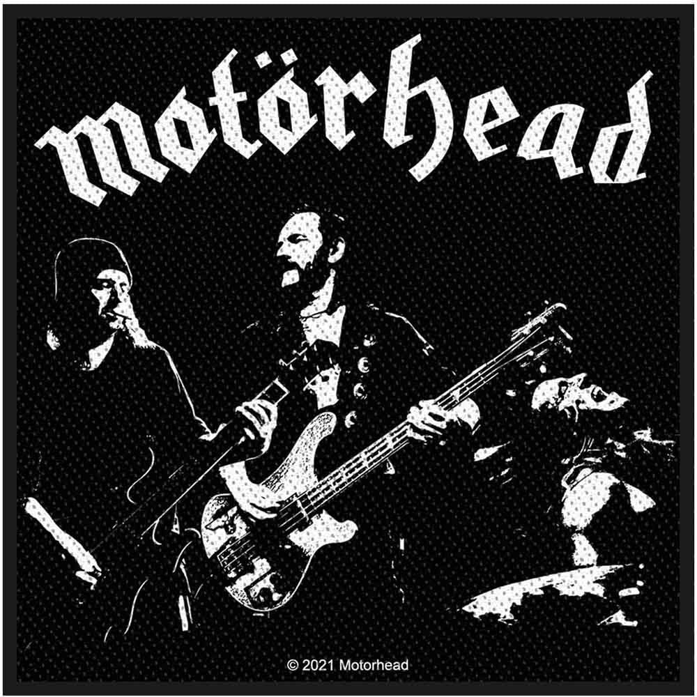 Motörhead Patch | "Band Foto" Gewebter Aufnäher | Zum Aufnähen | Heavy Metal Merch 10 x 10 cm