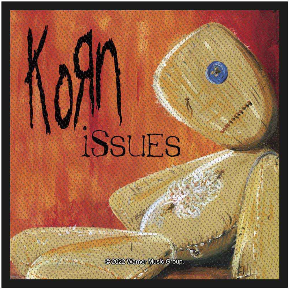 Korn Patch | "Issues" Gewebter Aufnäher | Zum Aufnähen | Nu-Metal Merch 10 x 10 cm