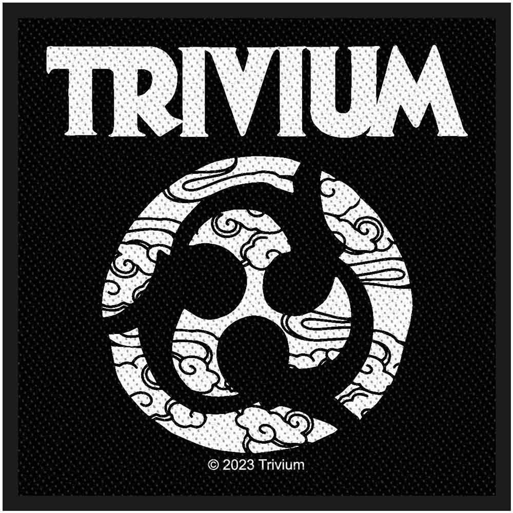 Trivium Patch | "Emblem" Gewebter Aufnäher | Zum Aufnähen | Metalcore Merch 10 x 9,5 cm