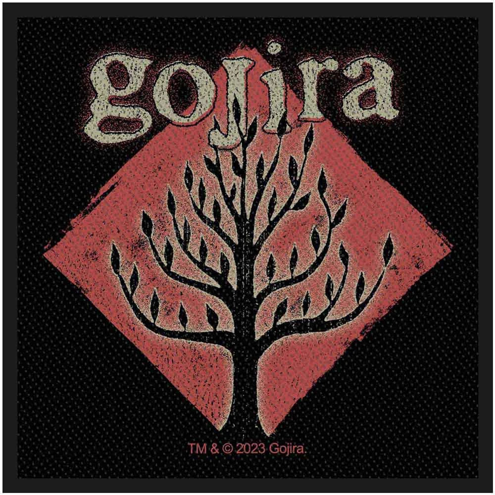 Gojira Patch | Tree Of Life Woven Aufnäher zum Annähen | Progressive Metal Band Merch | 10 x 10 cm