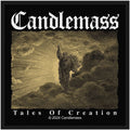 Candlemass Patch | Tales Of Creation Woven Aufnäher zum Annähen | Doom Metal Band Merch | 10 x 10 cm