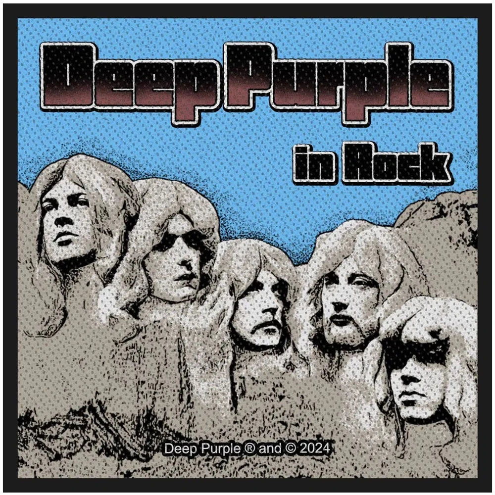 Deep Purple Patch | In Rock Woven Aufnäher zum Annähen | Hard Rock Band Merch | 10 x 10 cm