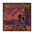 Megadeth Patch | Peace Sells Woven Aufnäher zum Annähen | Thrash Metal Band Merch | 10 x 10 cm
