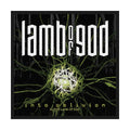 Lamb Of God Patch | Into Oblivion Woven Aufnäher zum Annähen | Groove Metal Band Merch | 10 x 10 cm