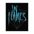 In Flames Patch | Scratched Logo Woven Aufnäher zum Annähen | Melodic Death Metal Band Merch | 10 x 5 cm