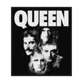 Queen Patch | Faces Woven Aufnäher zum Annähen | Classic Rock Band Merch | 10 x 10 cm