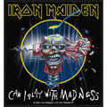 Official Iron Maiden Patch | "Can I Play With Madness" Woven Patch | Sew-on | Heavy Metal Merch 10 x 10 cm