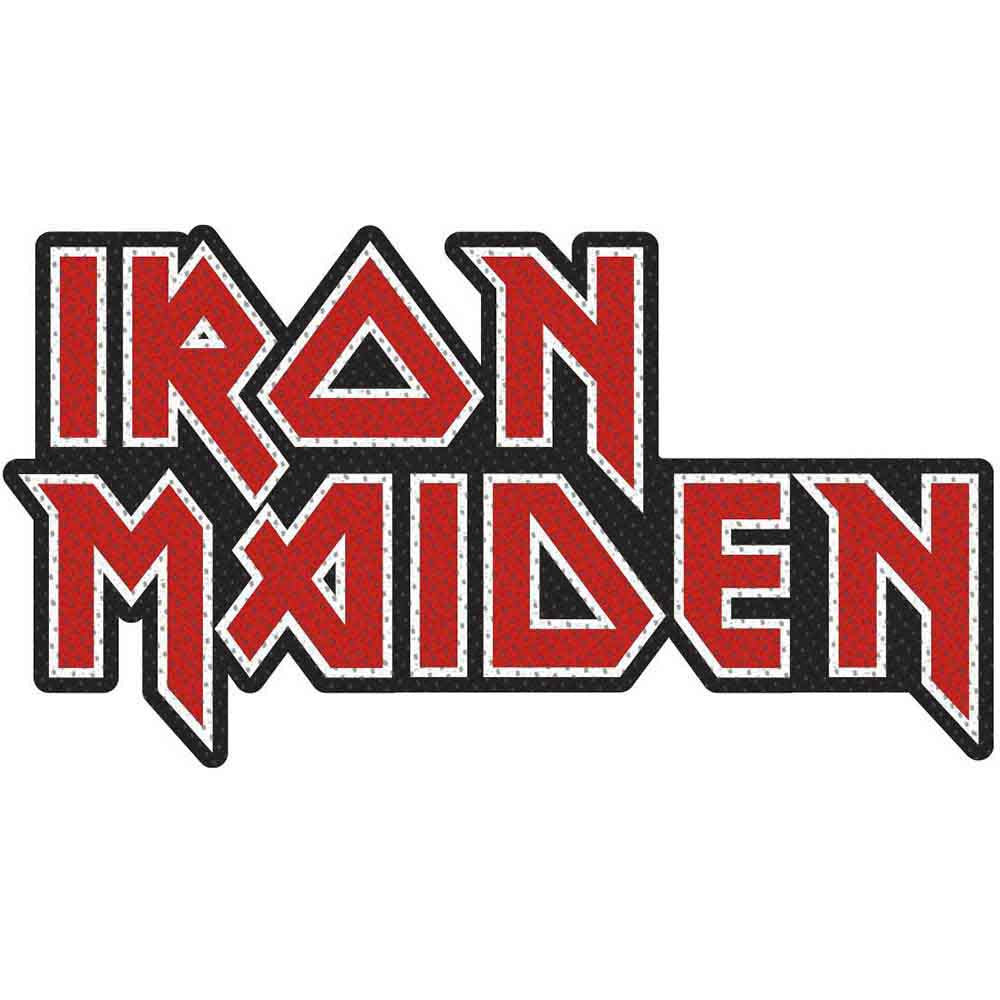 Iron Maiden Patch | "Logo Cut Out" Gewebter Aufnäher | Zum Aufnähen | Heavy Metal Merch ca. 10 x 6 cm