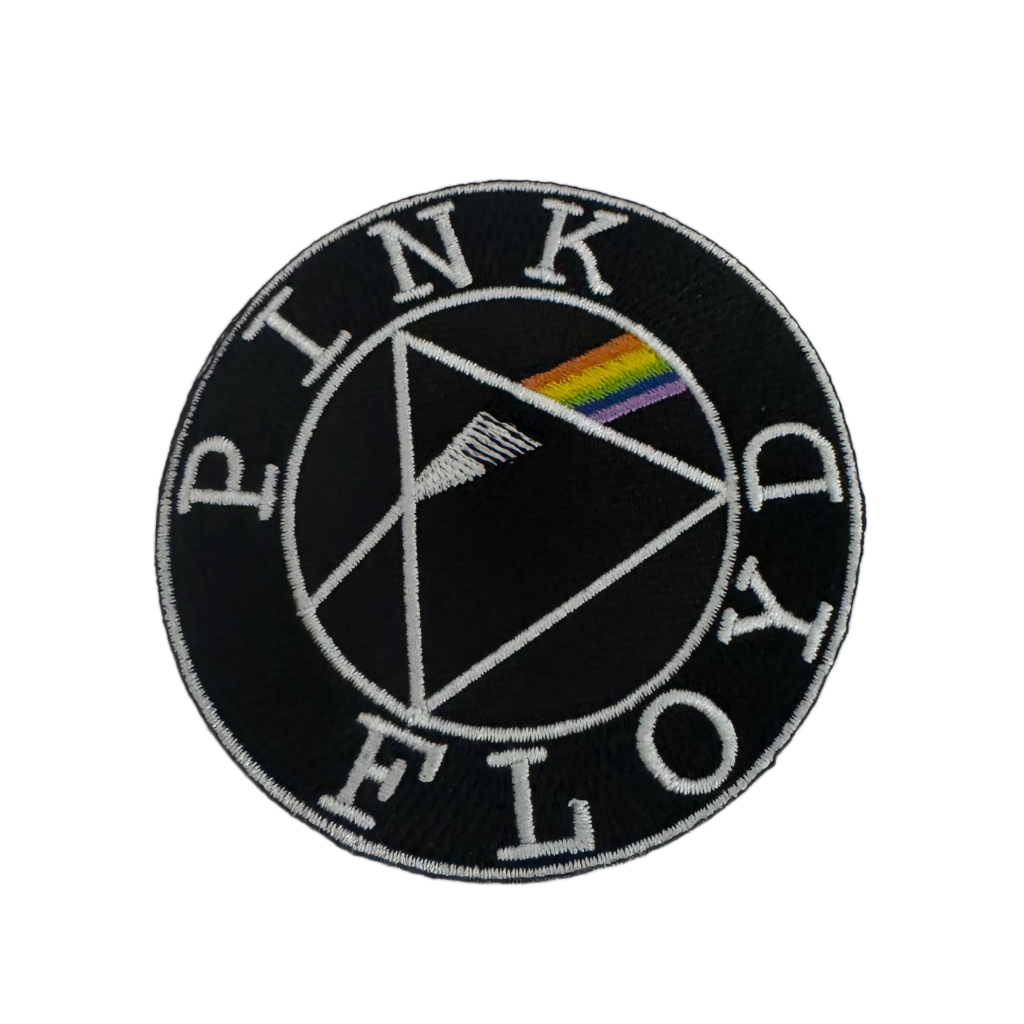 Offizieller Pink Floyd Patch | "Circle Logo" Gewebter Aufnäher | Progressive Rock Merch | Zum Aufbügeln | Ø 9 cm