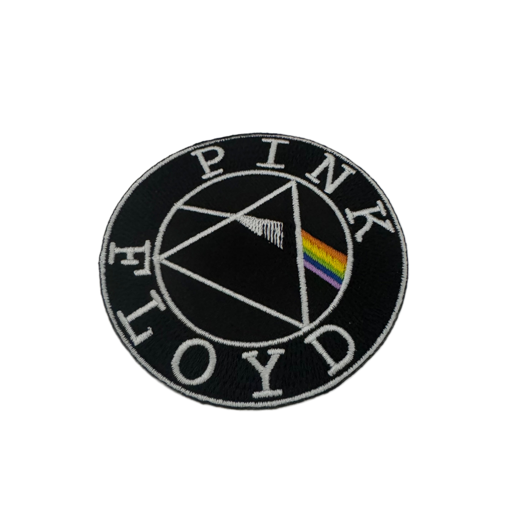 Offizieller Pink Floyd Patch | "Circle Logo" Gewebter Aufnäher | Progressive Rock Merch | Zum Aufbügeln | Ø 9 cm