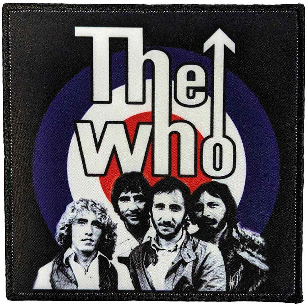 The Who Patch | Band Photo Aufnäher zum Annähen | Classic Rock Band Merch | 10 x 10 cm