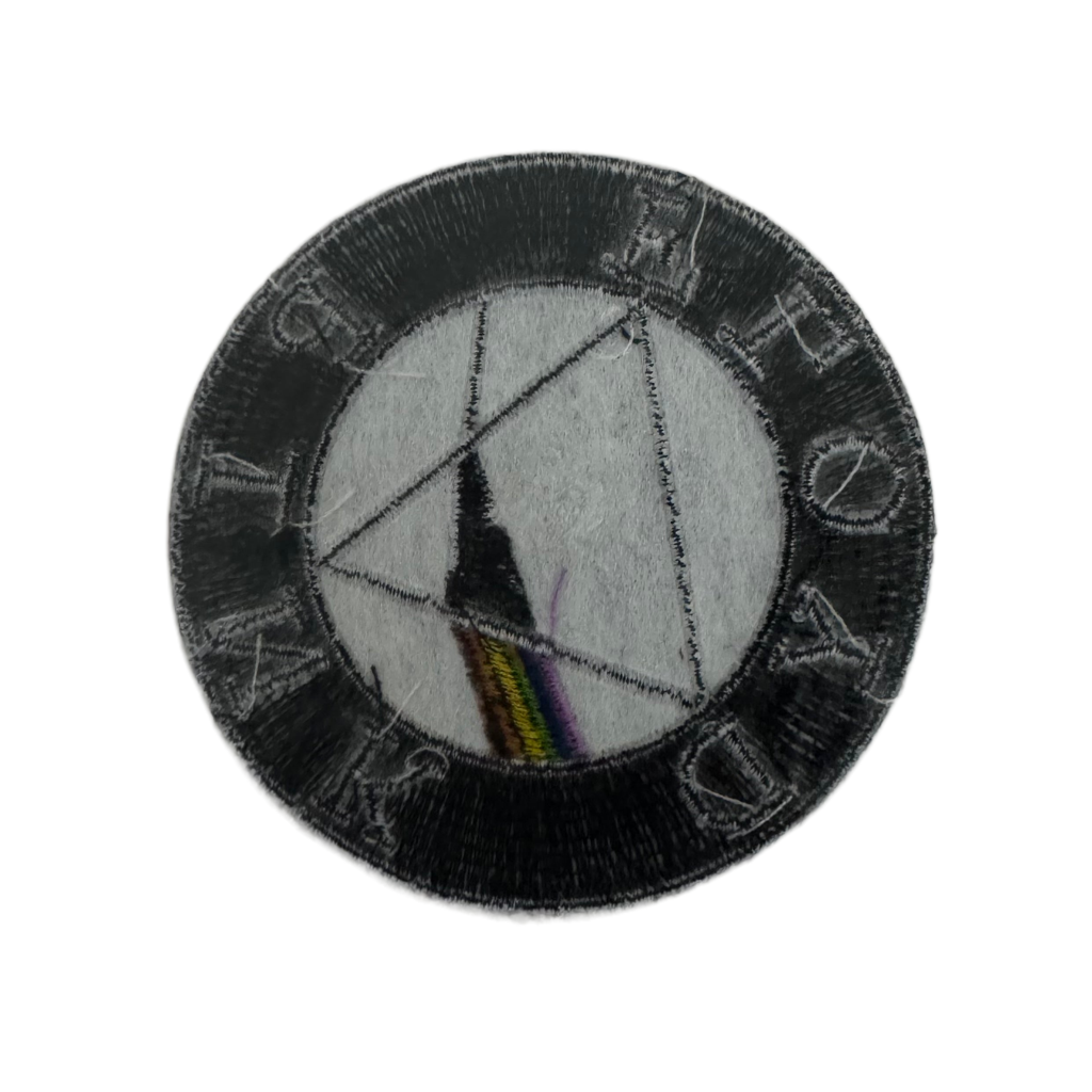 Offizieller Pink Floyd Patch | "Circle Logo" Gewebter Aufnäher | Progressive Rock Merch | Zum Aufbügeln | Ø 9 cm