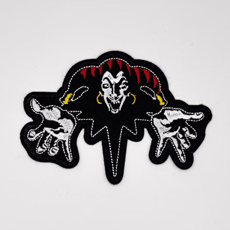Patch Korol i Shut approx. 13 cm Король и Шут Patch Joker Clown Horror Punk Russia DIY Punk Patch