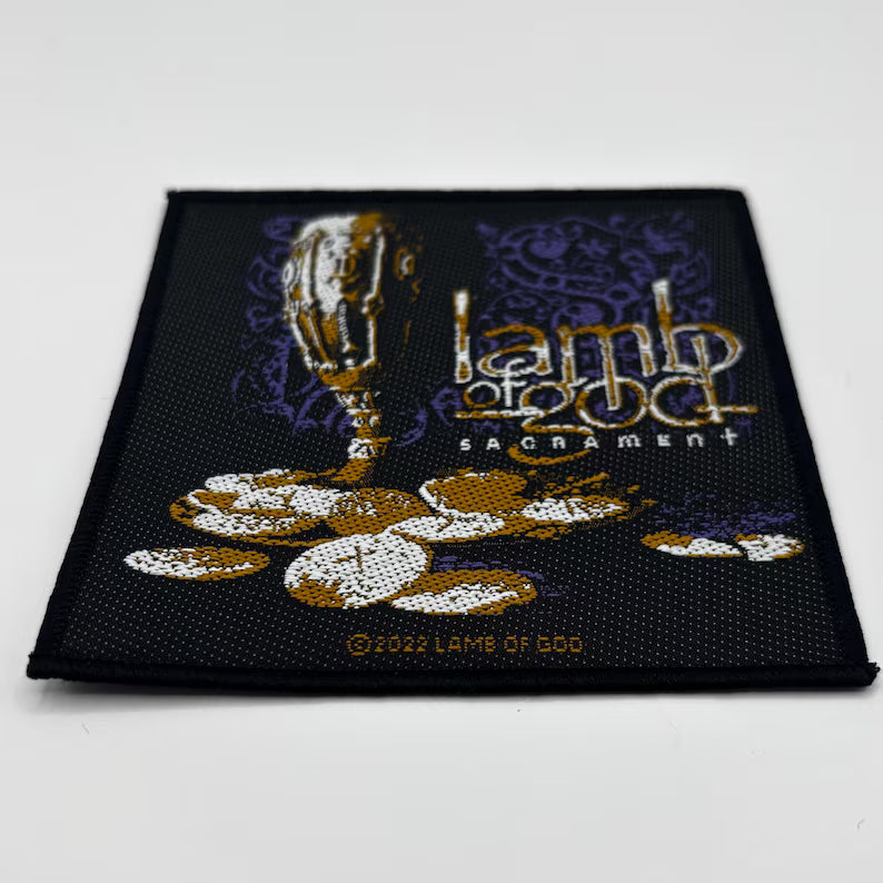 Lamb of God Aufnäher – Sacrament Patch – 9,5 x 9,5 cm gewebt