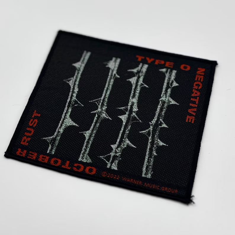 Type O Negative Patch – October Rust – 10 x 9.2 cm – Woven Patch